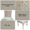 ACME Dresden Fabric & Bone White Side Chair (Set-2) Model DN02242
