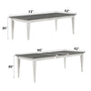 ACME Katia Gray & Weathered White Dining Table Model DN02273