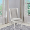 ACME Katia Light Gray Linen & Weathered White Uphostered Side Chair (Set-2) Model DN02275