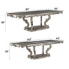 ACME Ariadne Antique Plantinum Dining Table Model DN02281