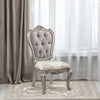 ACME Ariadne Velvet & Antique Plantinum Side Chair (Set-2) Model DN02282