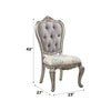 ACME Ariadne Velvet & Antique Plantinum Side Chair (Set-2) Model DN02282