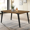 ACME Hillary Walnut & Black Dining Table Model DN02305