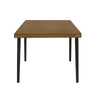 ACME Hillary Walnut & Black Dining Table Model DN02305