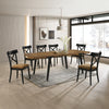 ACME Hillary Walnut & Black Dining Table Model DN02305