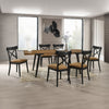 ACME Hillary Walnut & Black Dining Table Model DN02305