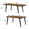 ACME Hillary Walnut & Black Dining Table Model DN02305