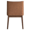 ACME Ginny White Boucle Brown Velvet & Walnut Side Chair (Set-2) Model DN02308
