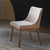 ACME Ginny White Boucle Brown Velvet & Walnut Side Chair (Set-2) Model DN02308