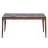 ACME Bevis Engineered Stone & Walnut Dining Table Model DN02312
