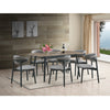 ACME Lanae Natural & Black Dining Table Model DN02364
