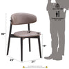 ACME Lanae Gray Polish Mircofiber & Black Side Chair (Set-2) Model DN02365