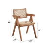 ACME Velentina Rattan & Natural Arm Chair (Set-2) Model DN02373