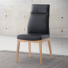 ACME Raquan Black Leather & Walnut Side Chair (Set-2) Model DN02398