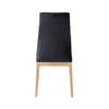 ACME Raquan Black Leather & Walnut Side Chair (Set-2) Model DN02398