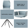 ACME Segismunda Baby Blue Leather & Black Arm Chair with Swivel Model DN02403