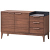 ACME Bevis Engineered Stone & Walnut Server Model DN02419