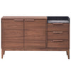 ACME Bevis Engineered Stone & Walnut Server Model DN02419