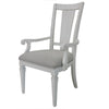 ACME Katia Light Gray Linen & Weathered White Arm Chair (Set-2) Model DN02488