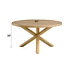 ACME Kasem Oak Round Dining Table Model DN02615