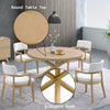 ACME Kasem Oak Round Dining Table Model DN02615