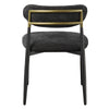 ACME Jaramillo Black Chenille & Black Side Chair (Set-2) Model DN02693