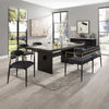 ACME Jaramillo Black Chenille & Black Bench Model DN02699