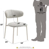 ACME Kalam Light Gray Boucle Side Chair (Set-2) Model DN02706