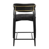 ACME Jaramillo Black Chenille & Black Counter Height Chair (Set-2) Model DN02716