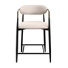 ACME Jaramillo Beige Linen & Black Counter Height Chair (Set-2) Model DN02717
