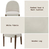 ACME Gamarya Beige Chenille & Dark Oak Side Chair (Set-2) Model DN02857