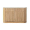 ACME Qwin Natural Marble Top & Oak Server with Natural Marble Top Model DN02878