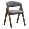 ACME Keiki Gray Fabric & Walnut Side Chair (Set-2) Model DN02916