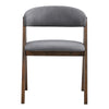 ACME Keiki Gray Fabric & Walnut Side Chair (Set-2) Model DN02916