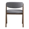 ACME Keiki Gray Fabric & Walnut Side Chair (Set-2) Model DN02916