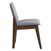 ACME kaela Light Gray Fabric & Walnut Side Chair (Set-2) Model DN02926