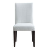 ACME Carena Light Gray Fabric White & Walnut Side Chair (Set-2) Model DN02956