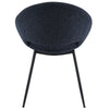 ACME Klaus Navy Boucle & Black Side Chair (Set-2) Model DN03047