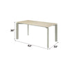 ACME Ingram Ceramic Top & Light Gray Dining Table Model DN03105
