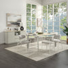 ACME Ingram Ceramic Top & Light Gray Dining Table Model DN03105