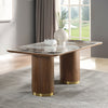 ACME Willene Ceramic Top & Dark Oak Dining Table with Ceramic Top Model DN03145