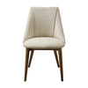 ACME Willene Beige Polished Microfiber & Dark oak Side Chair (Set-2) Model DN03146