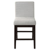 ACME Edwyn Gray Linen & Espresso Counter Height Chair (Set-2) Model DN03256