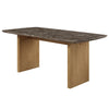 ACME Jaramillo Natural Marble Top & Natural Dining Table Model DN03465
