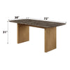 ACME Jaramillo Natural Marble Top & Natural Dining Table Model DN03465