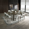 ACME Mallin Gray Chenille & Walnut Side Chair (Set-2) Model DN03656