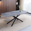 ACME Hester Ceramic Top & Black Dining Table Model DN03685