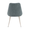 ACME Laela Blue Boucle & Bone White Side Chair (Set-2) Model DN03696