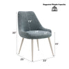 ACME Laela Blue Boucle & Bone White Side Chair (Set-2) Model DN03696