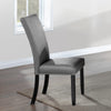 ACME Caralin Gray Synthetic Leather & Black Side Chair (Set-2) Model DN03706